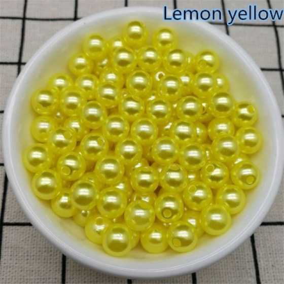 Perlice akrilne žute 6mm Perlice akrilne žute 6mm