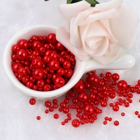 Perlice akrilne crvene