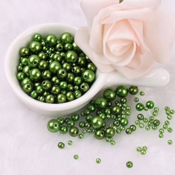 Perlice akrilne zelene