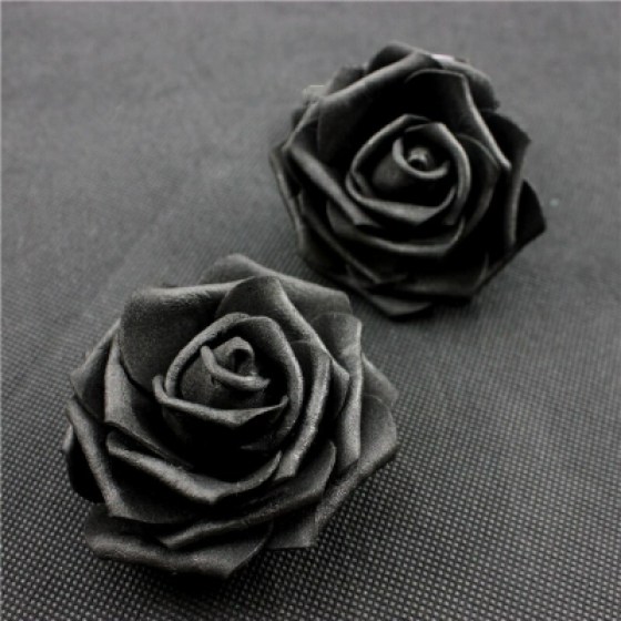 Poliform ružice crne 6cm