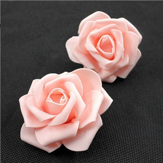 Poliform ružice boja breskve 6cm