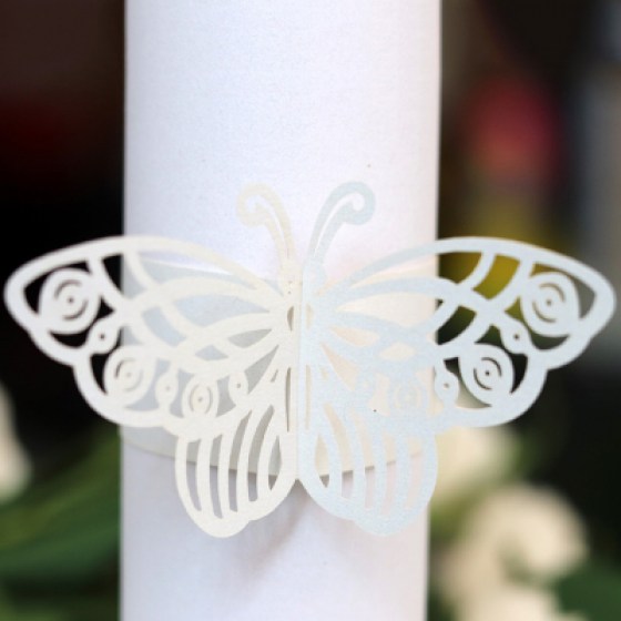 Prsteni za salvete bijeli II Prsteni za salvete bijeli II