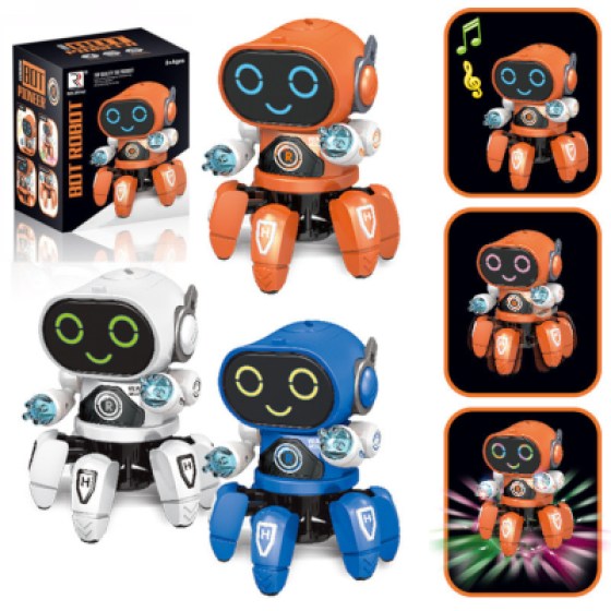 Interaktivni robot bijeli
