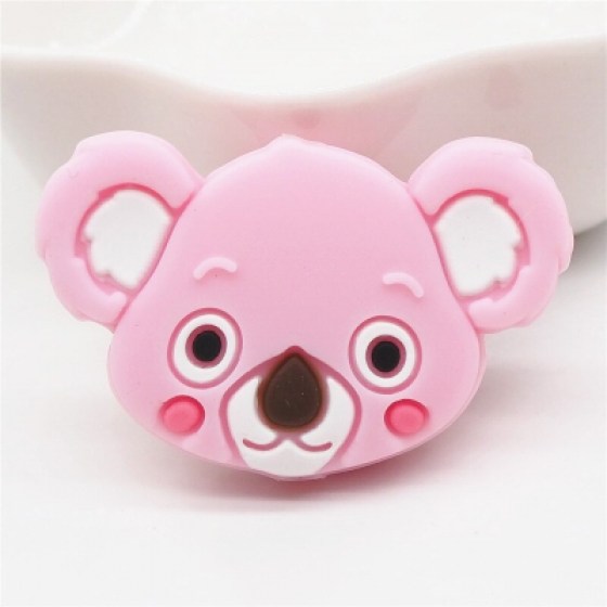 Silikonska koala roza - glava Silikonska koala roza