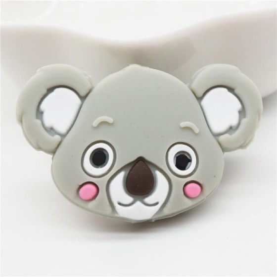 Silikonska koala siva - glava