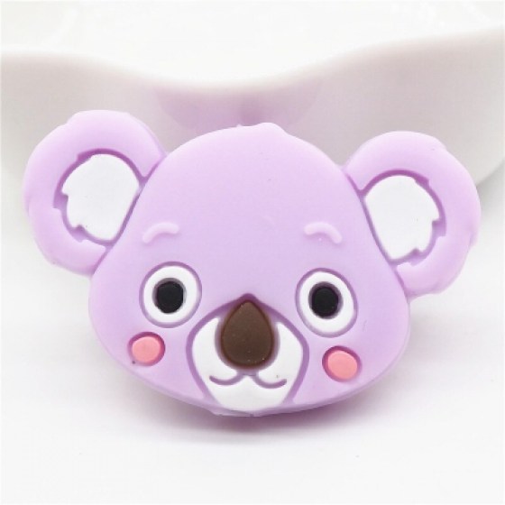 Silikonska koala ljubičasta . glava Silikonska koala ljubičasta