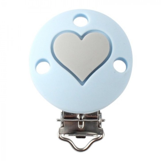 Kopča srce - plava