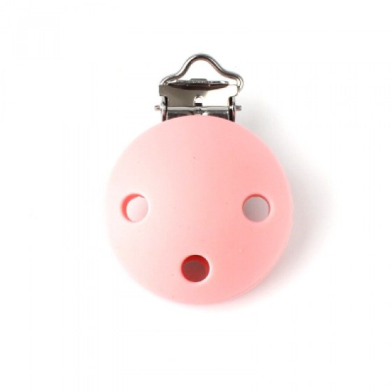 Kopča okrugla - quartz roza