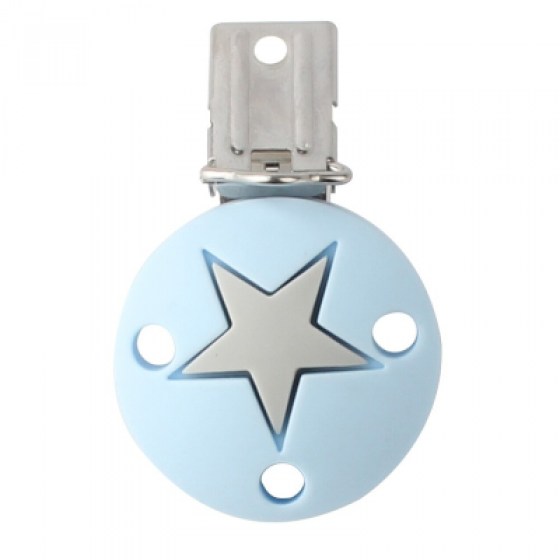 Kopča zvijezda - pastelno plava