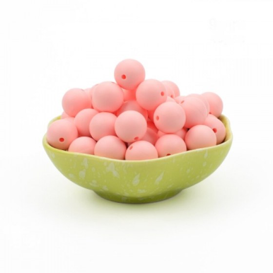 Silikonske perlice quartz roze 9mm Silikonske perlice roze 12mm