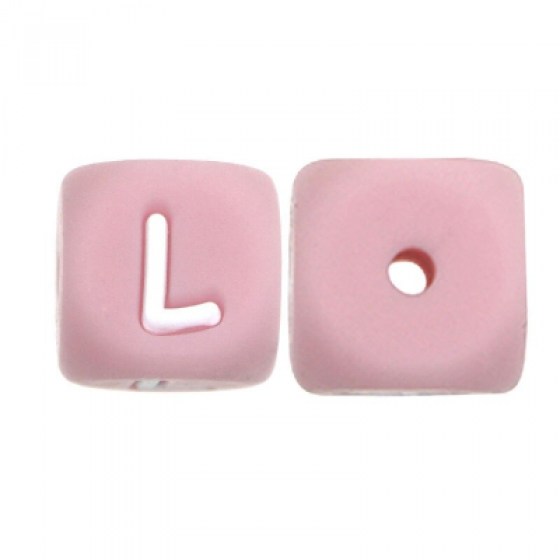 Silikonsko slovo L - roza Silikonska slova L - roza