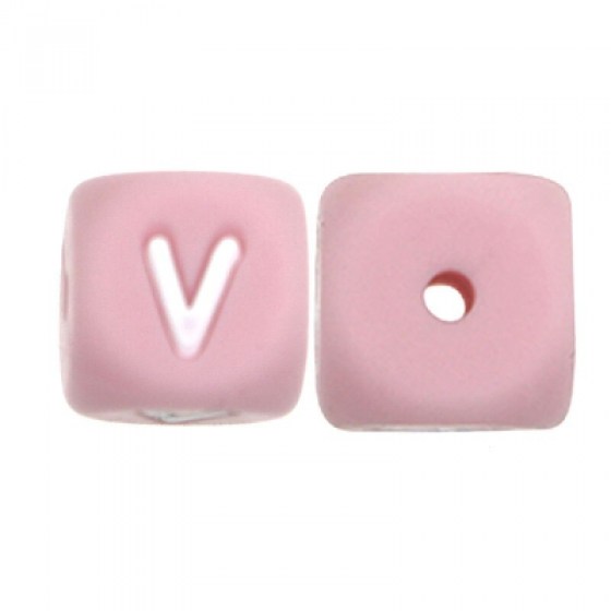 Silikonska slova V - roza