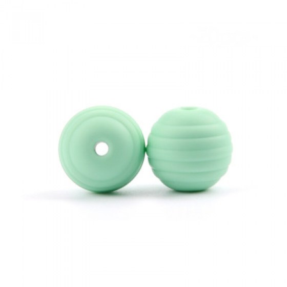 Silikonske spiralne perlice mint 15mm