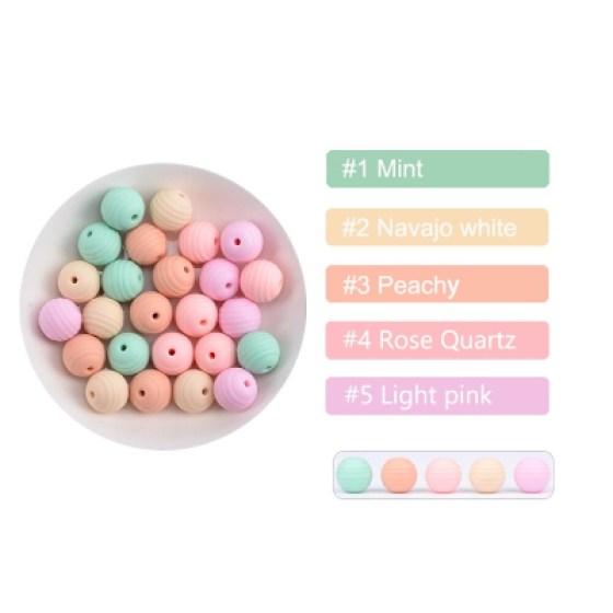 Silikonske perlice MIX VI 15mm