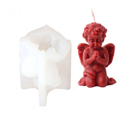 Silikonski kalup za svijeće - anđeo 05