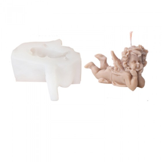 Silikonski kalup za svijeće - anđeo 01