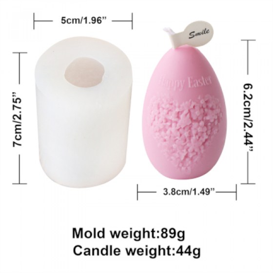 Silikonski kalup za svijeće - jaje 01