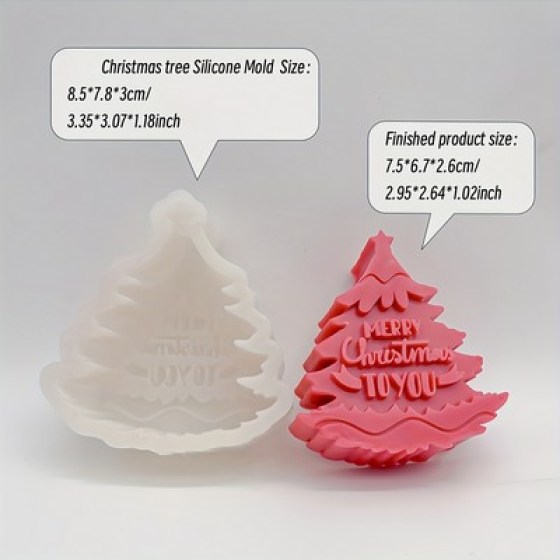 Silikonski kalup - Božićno drvce