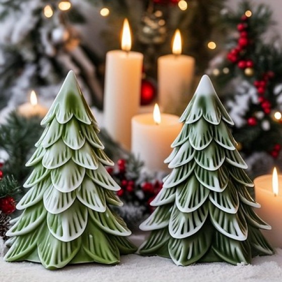 Silikonski kalup - Božićno drvce 