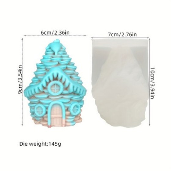 Silikonski kalup - Božićna kućica 