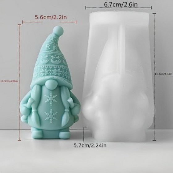 Silikonski kalup - Božićni patuljak 