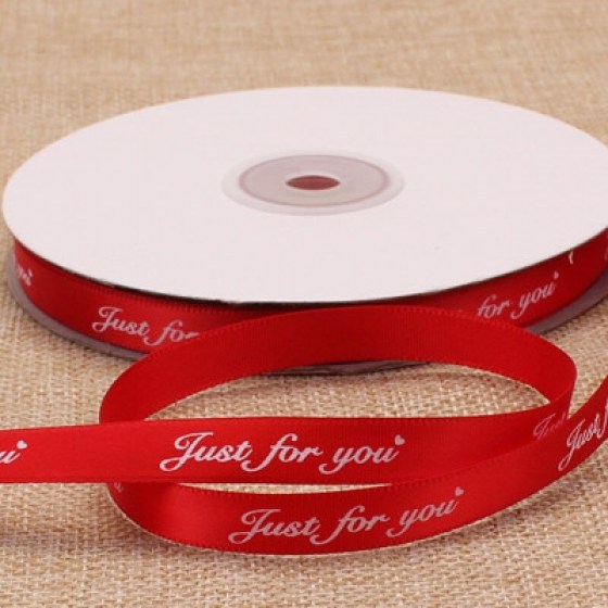 Ukrasna satenska traka crvena 10mm