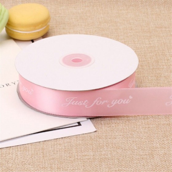 Ukrasna satenska traka roza 25mm Ukrasna satenska traka roza