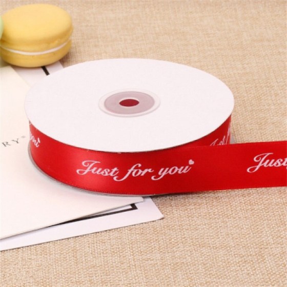 Ukrasna satenska traka crvena 25mm