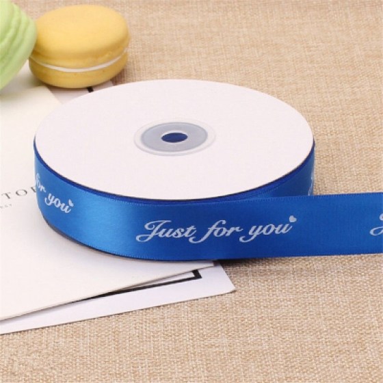 Ukrasna satenska traka tamno plava 25mm Ukrasna satenska traka kraljevsko plava